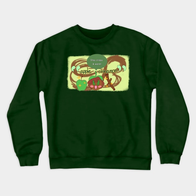 Fresh! Air Freshener: Granny Smith & Cinnamon Crewneck Sweatshirt by jennystar